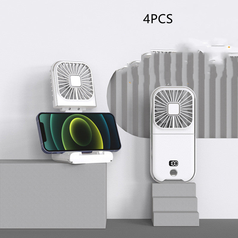 Folding Portable Digital Display Handheld Small Fan.